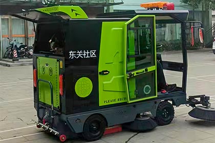 莱特扫地车进驻襄城社区，用科技为洁净生活赋能